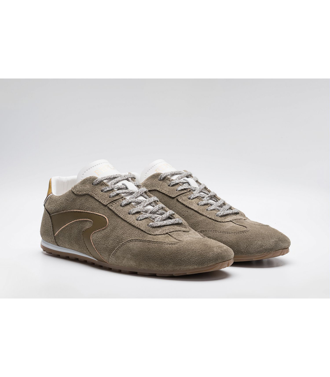 スウェードロープロファイルレザースニーカー 詳細画像 ミリタリーグリーン 3